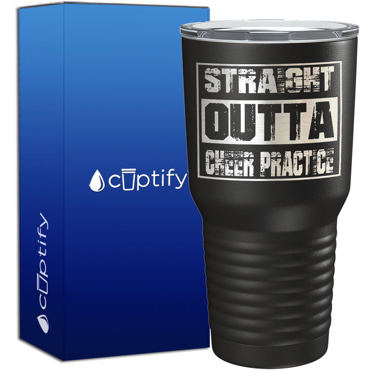 Straight Outta Cheer Practice 30oz Cheer Tumbler