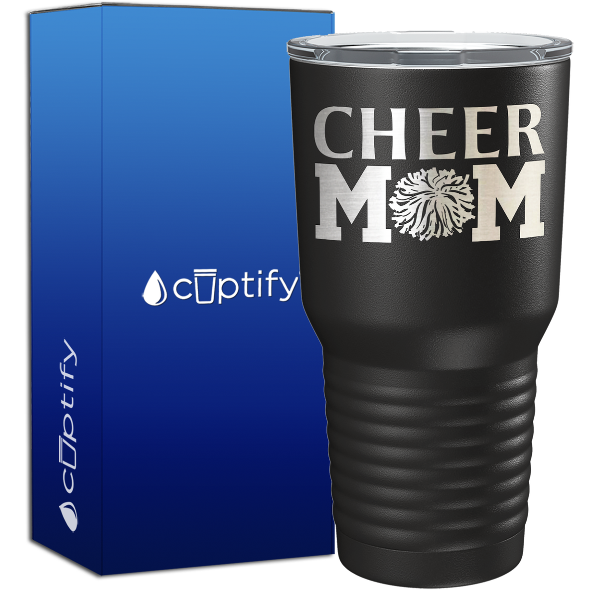 Cheer Mom Pom Pom 30oz Cheer Tumbler