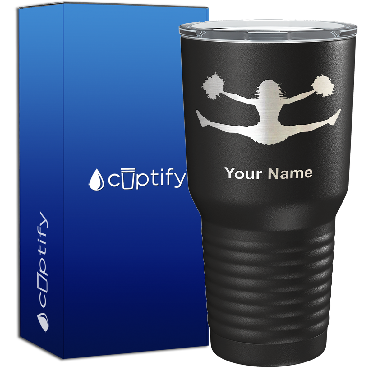 Personalized Cheerleader Flyer 30oz Cheer Tumbler