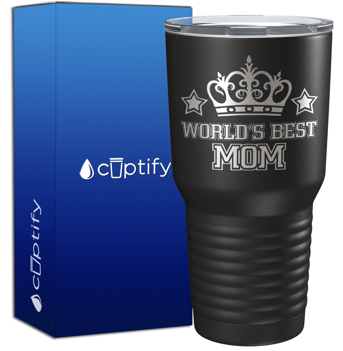 World's Best Mom with Crown 30oz Mom Tumbler