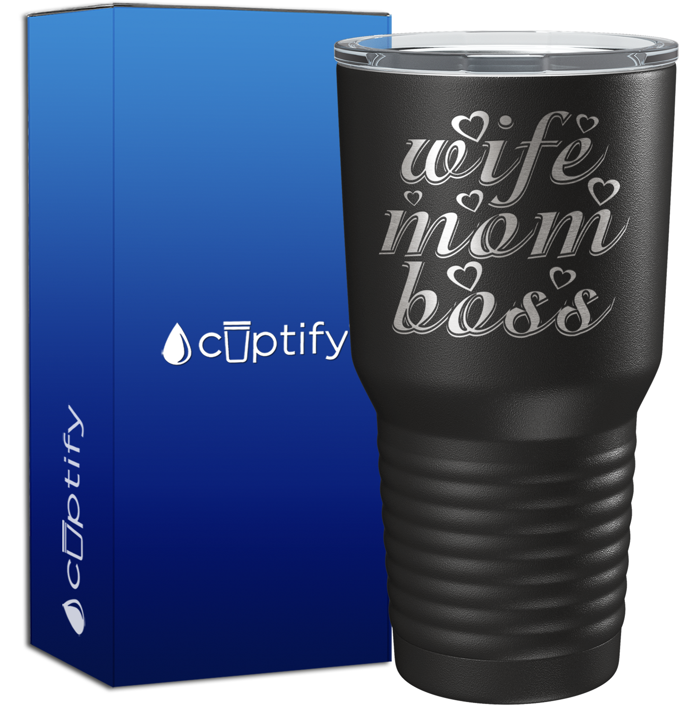 Wife Mom Boss 30oz Mom Tumbler