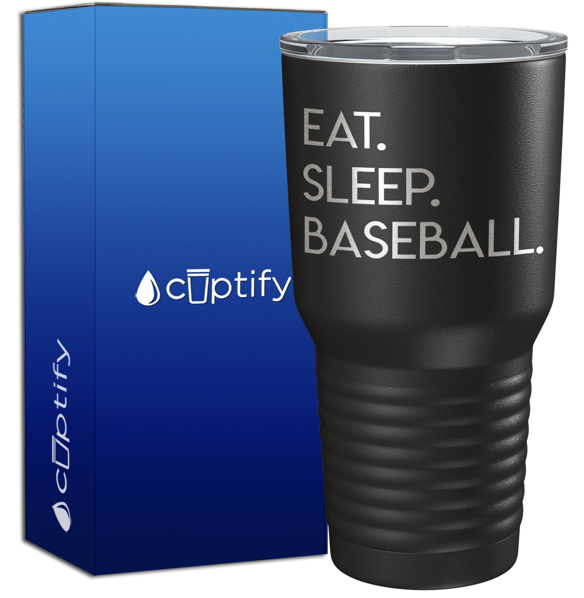 Eat Sleep Baseball 30oz Baseball Tumbler