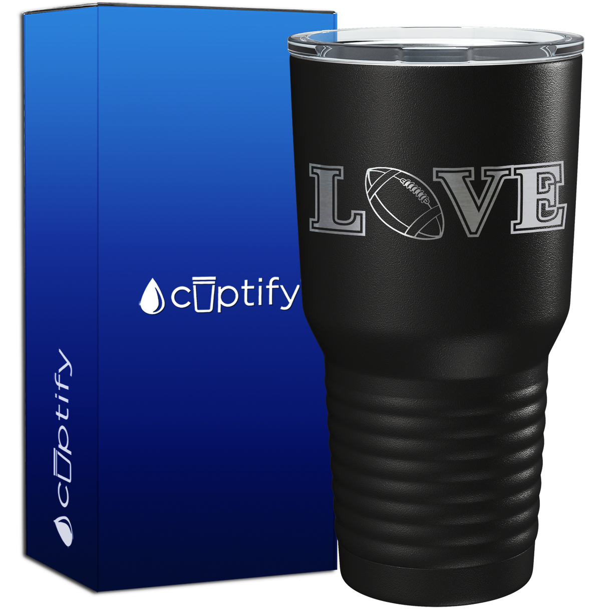 Football Love 30oz Football Tumbler