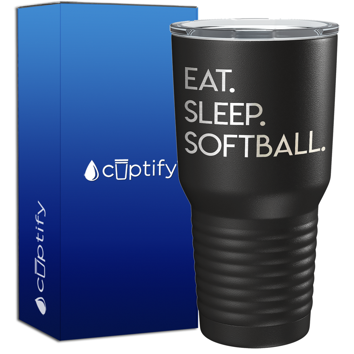 Eat Sleep Softball 30oz Softball Tumbler