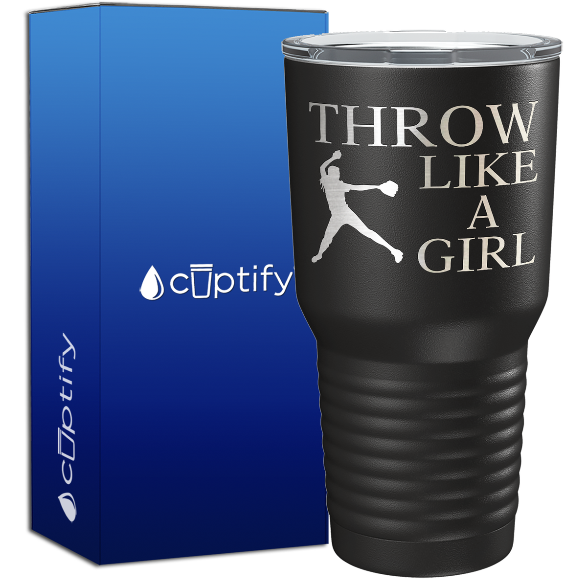 Throw Like a Girl 30oz Softball Tumbler