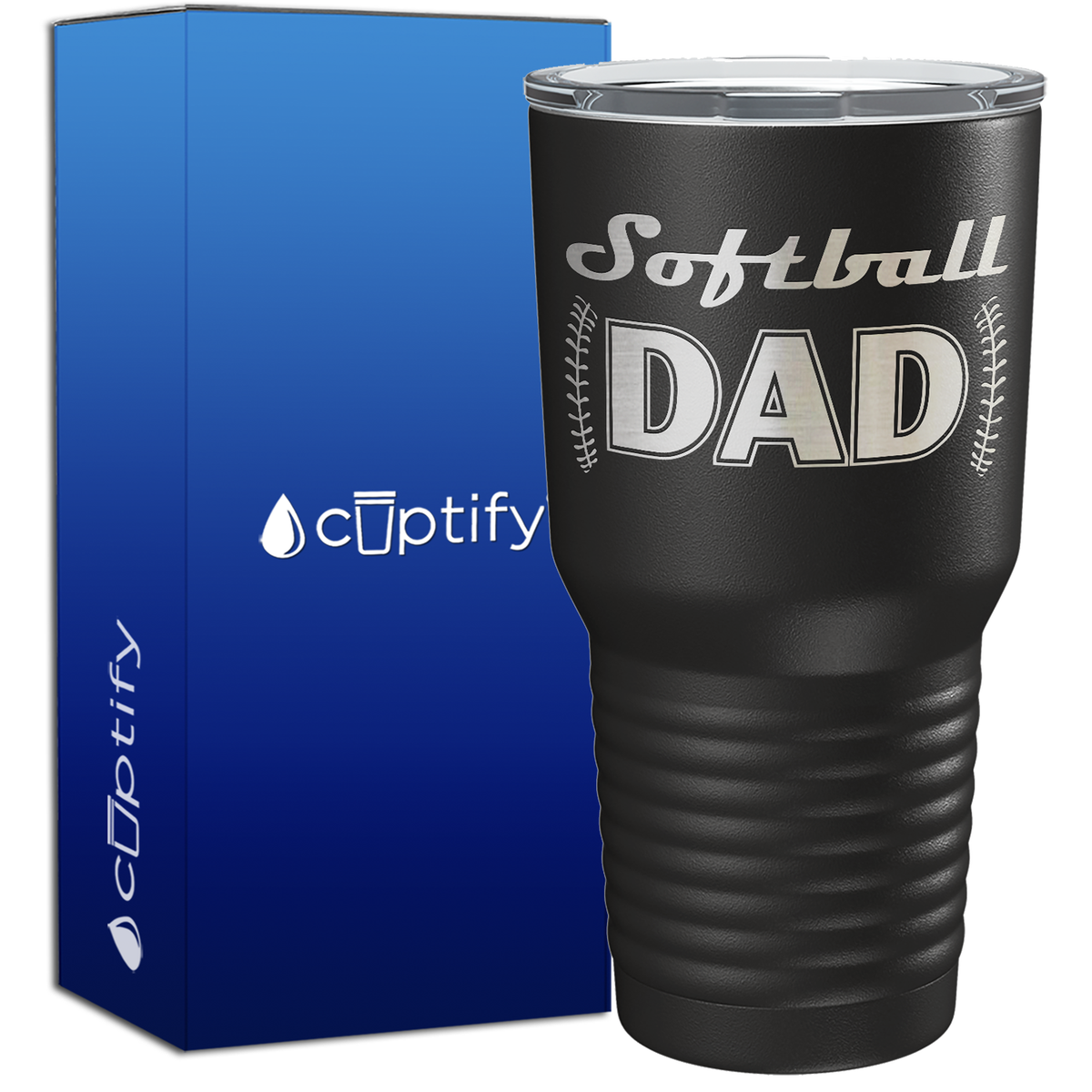 Softball Dad 30oz Softball Tumbler