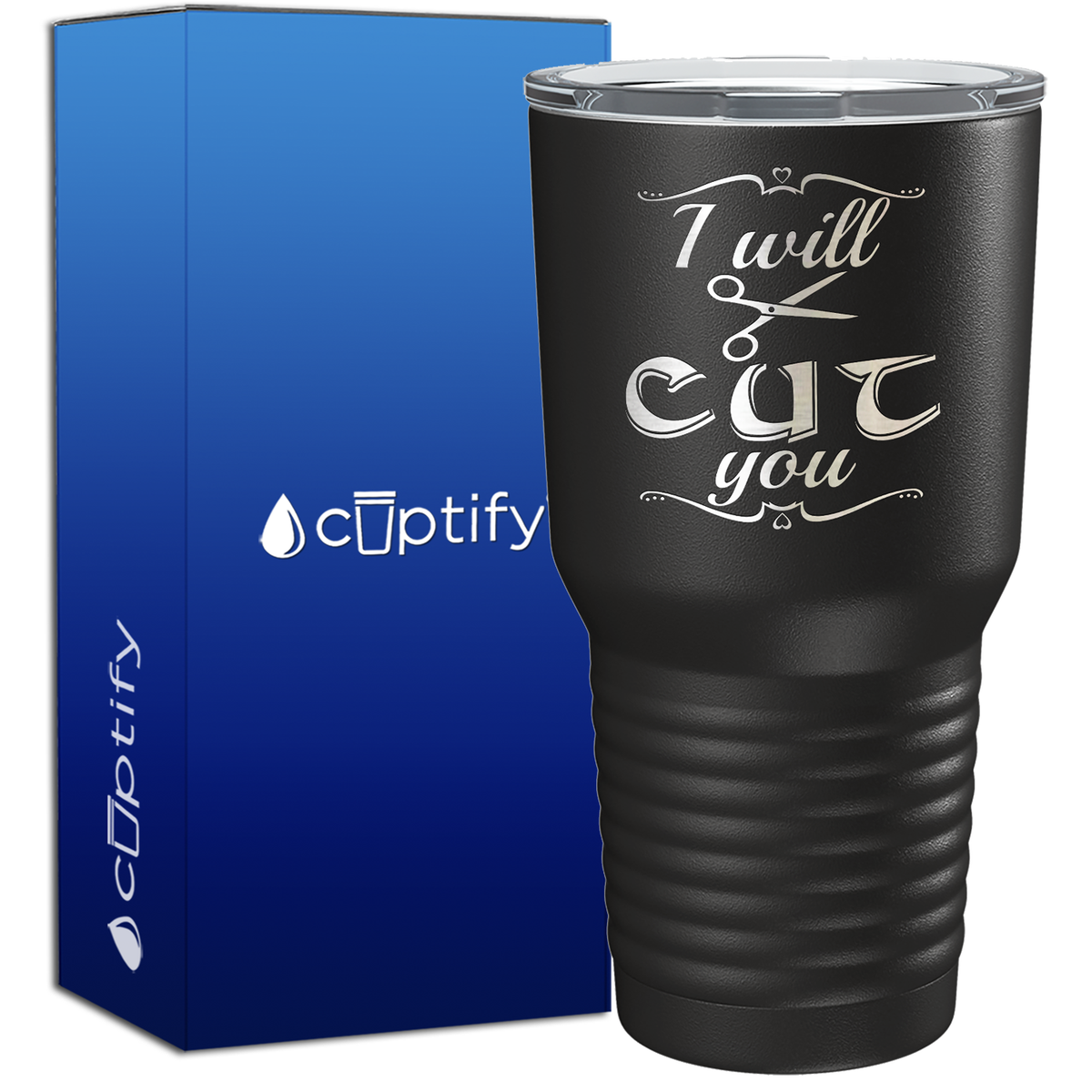I Will Cut You 30oz Hair Stylists Tumbler