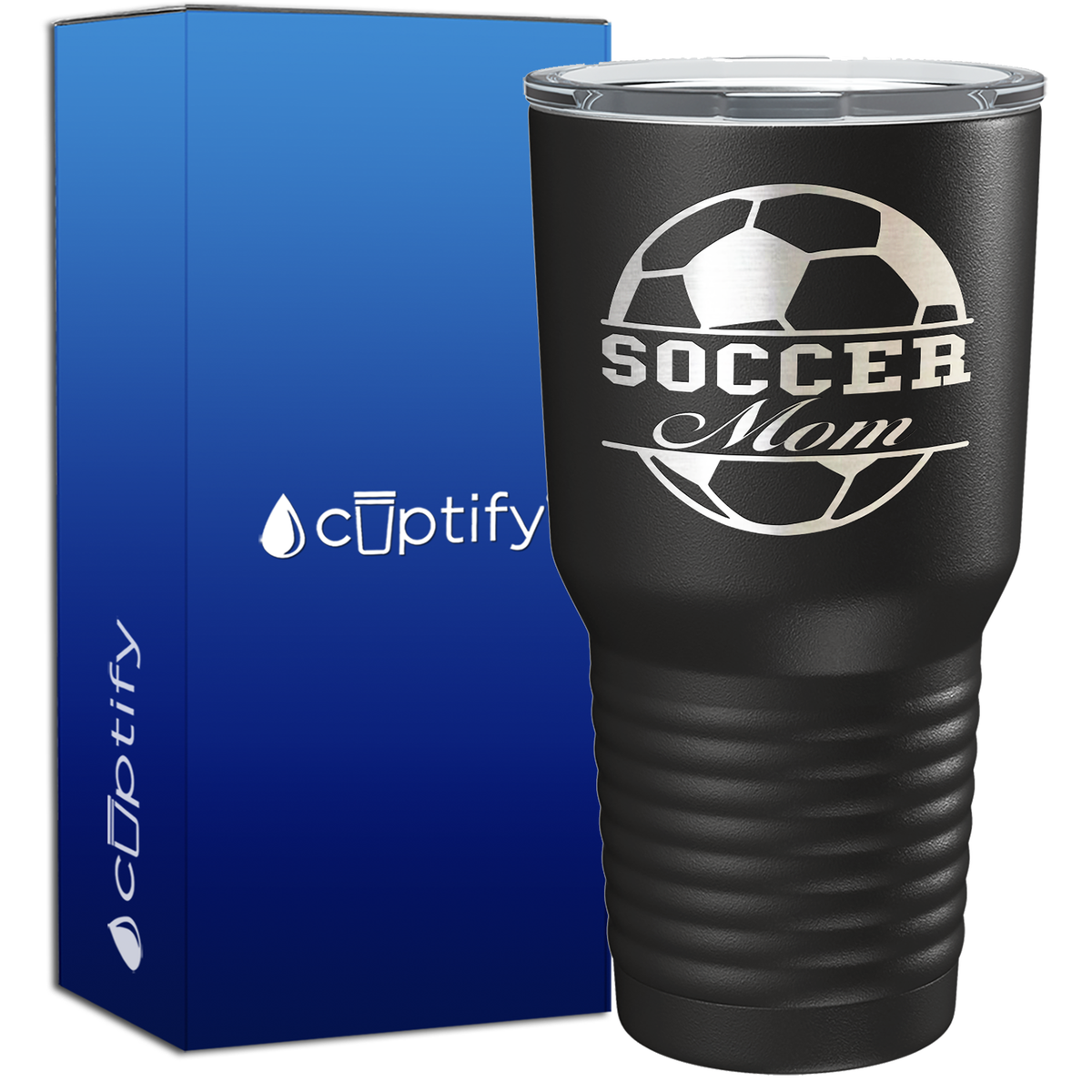 Soccer Ball Mom 30oz Soccer Tumbler