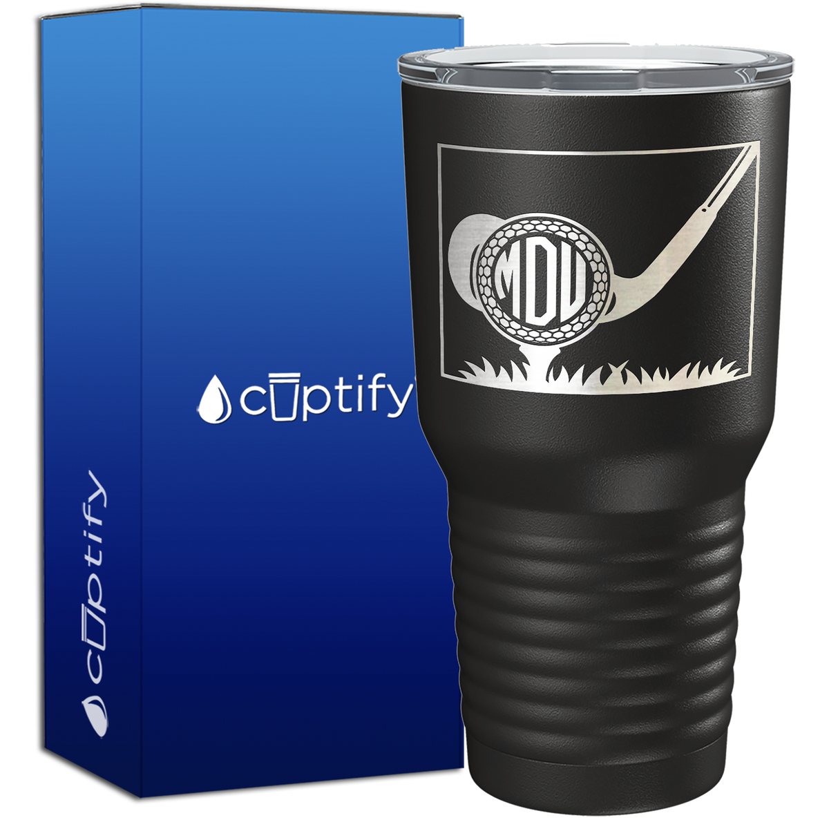 Monogrammed Golf Ball 30oz Golf Tumbler