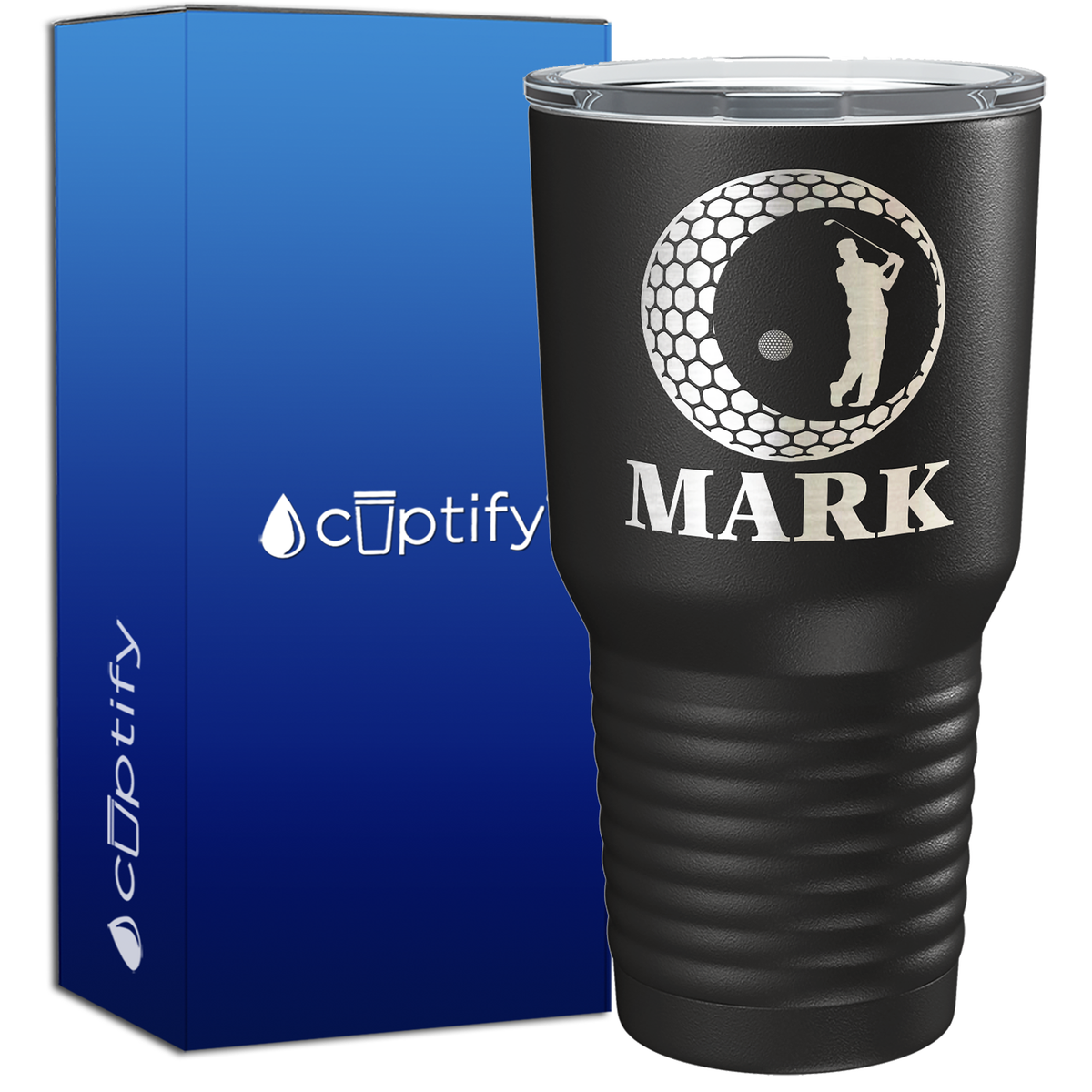 Personalized Golfer in Ball 30oz Golf Tumbler
