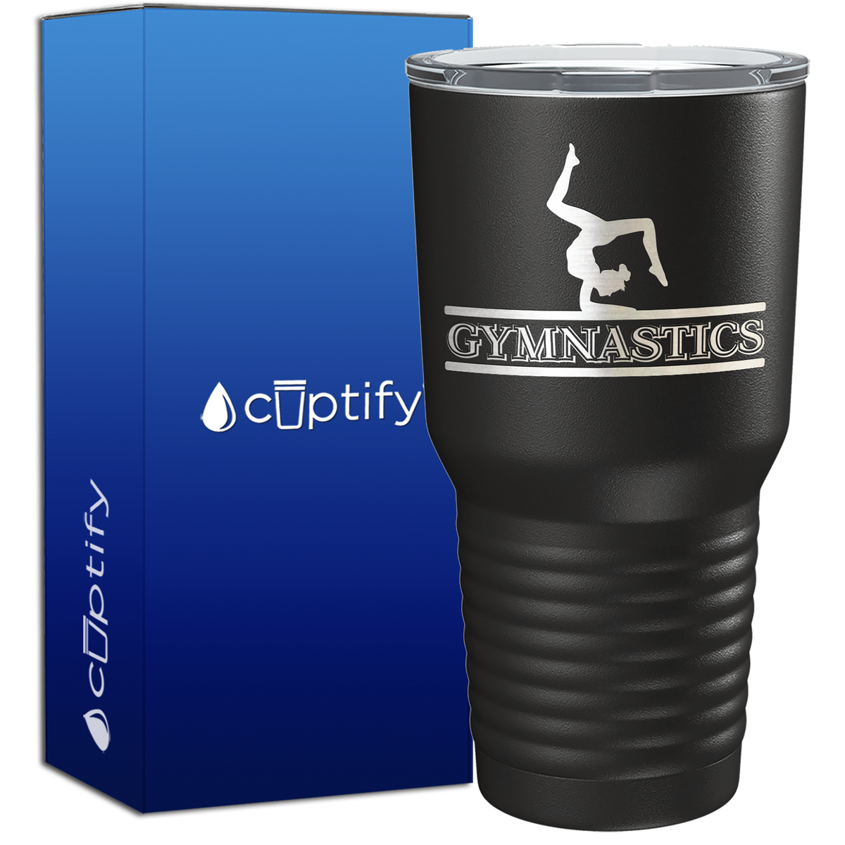 Gymnastics Silhouette 30oz Gymnastics Tumbler