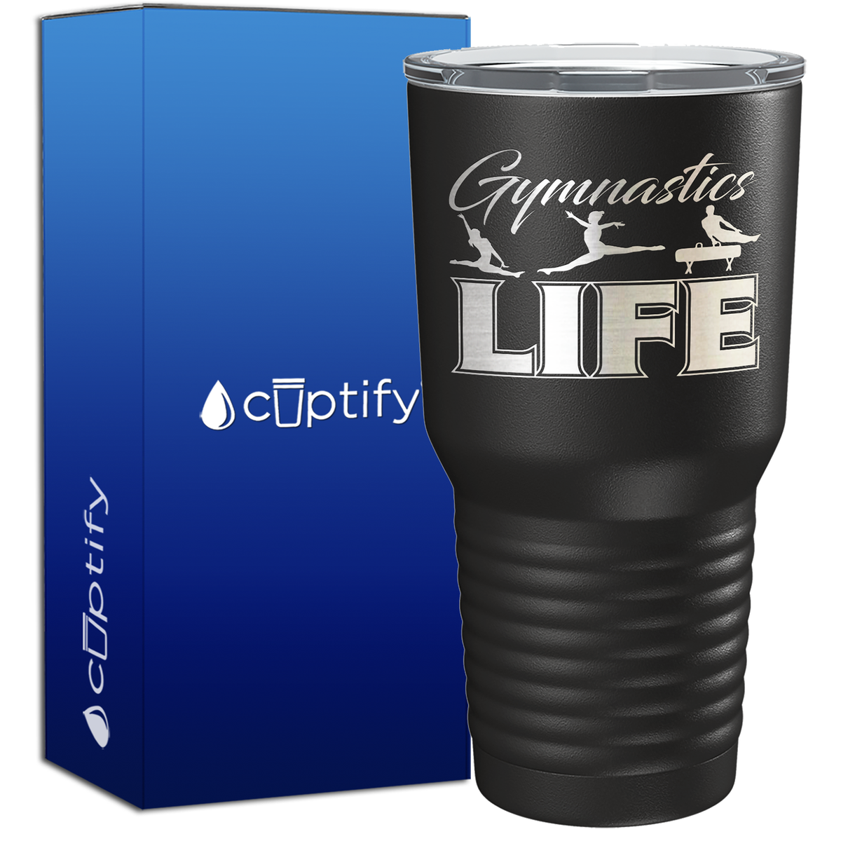 Gymnastics LIFE Silhouettes 30oz Gymnastics Tumbler