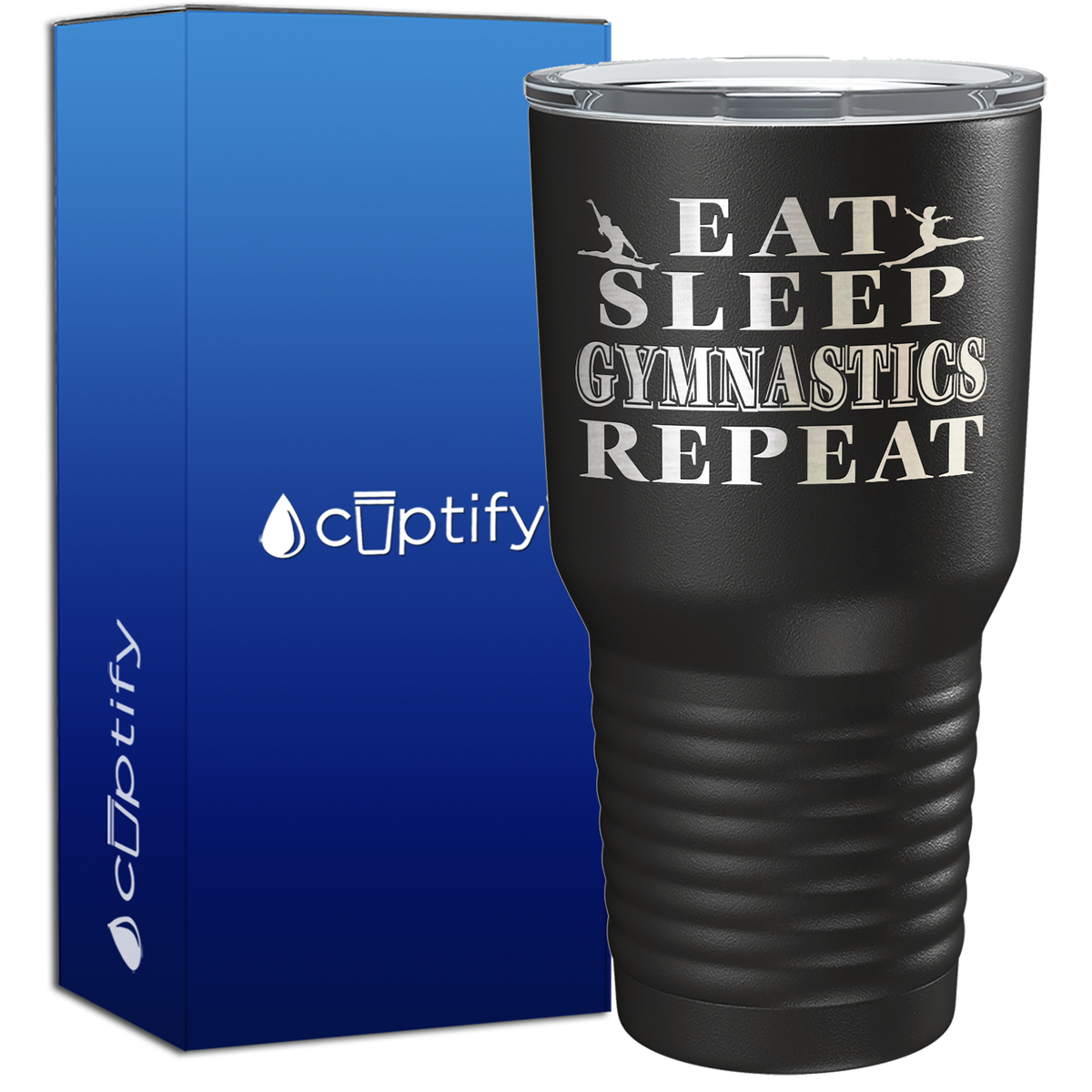Eat Sleep Gymnastics Repeat  30oz Gymnastics Tumbler