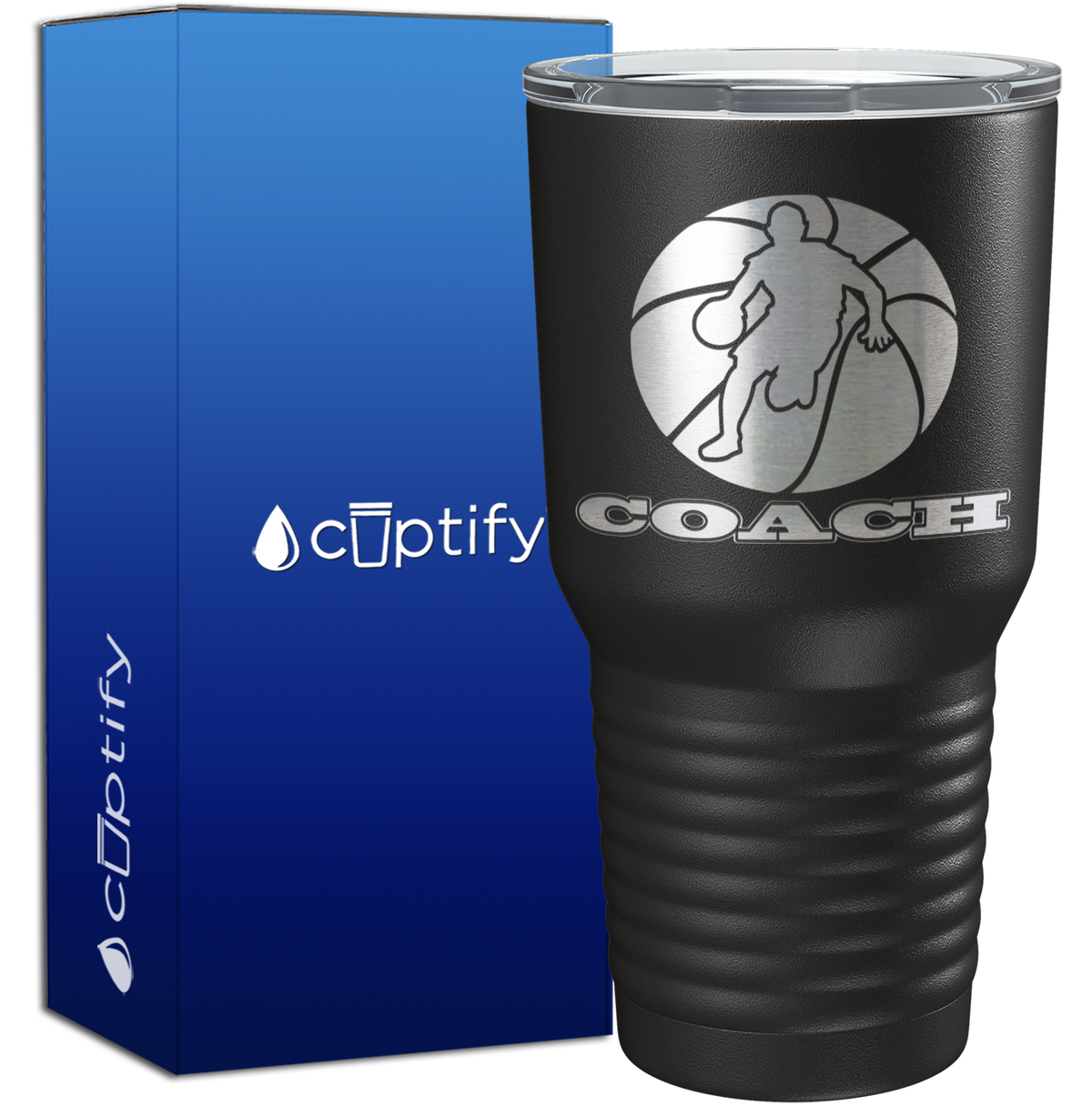 Basketball Coach Silhouette 30oz Coach Tumbler