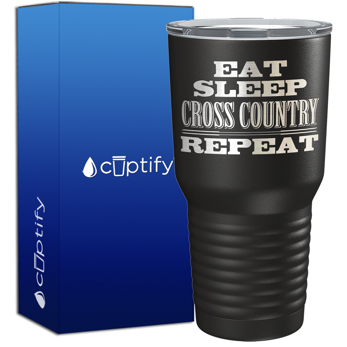 Eat Sleep Cross Country Repeat 30oz Cross Country Tumbler