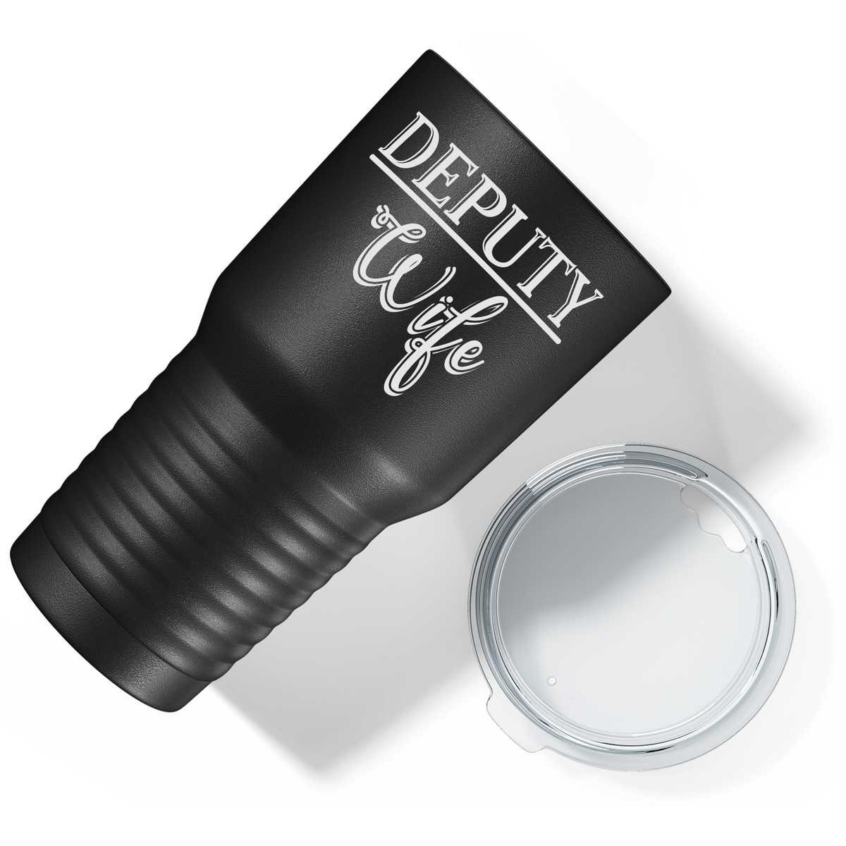 Deputy Wife on Black 30oz Police Tumbler