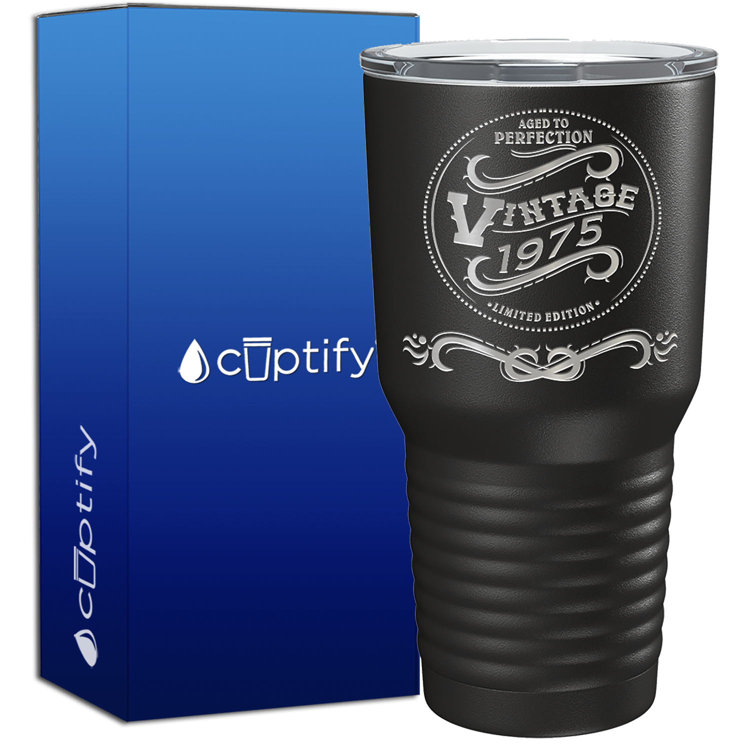 1975 Aged to Perfection Vintage 50th Birthday 50 Years Old 30oz Vintage Tumbler