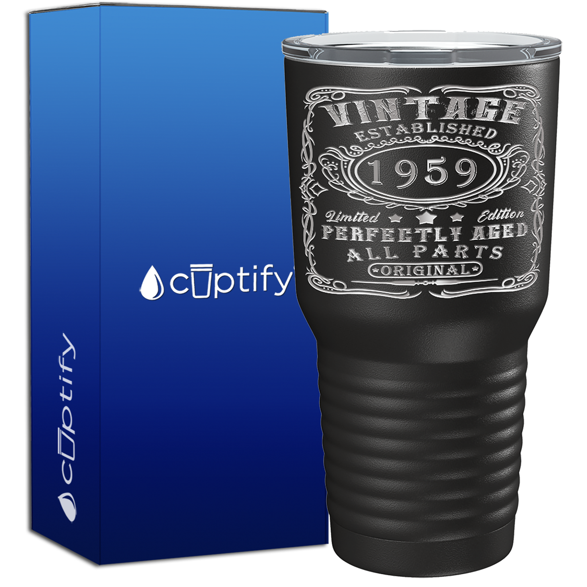 1959 Vintage Perfectly Aged 66th Birthday 66 Years Old 30oz Vintage Tumbler