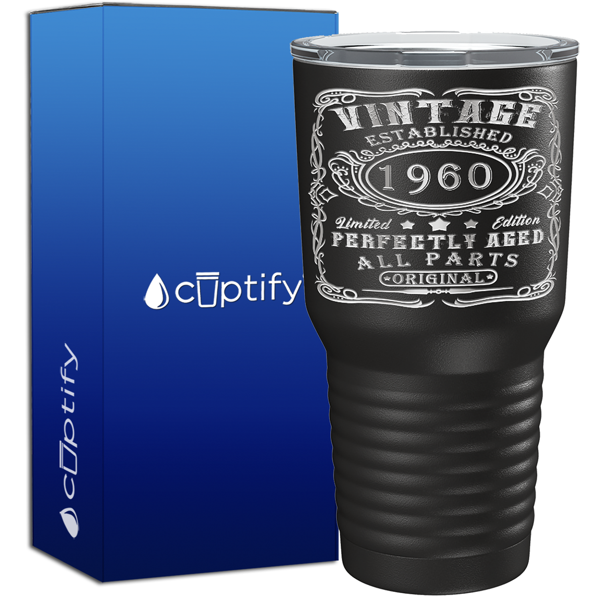 1960 Vintage Perfectly Aged 65th Birthday 65 Years Old 30oz Vintage Tumbler