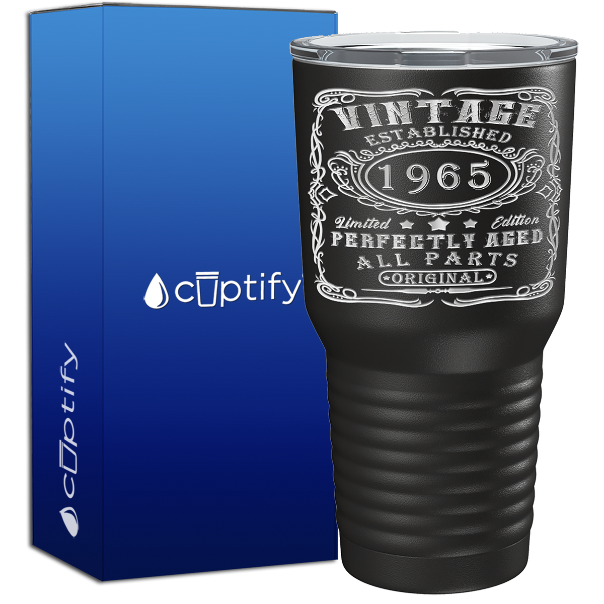 1965 Vintage Perfectly Aged 60th Birthday 60 Years Old 30oz Vintage Tumbler