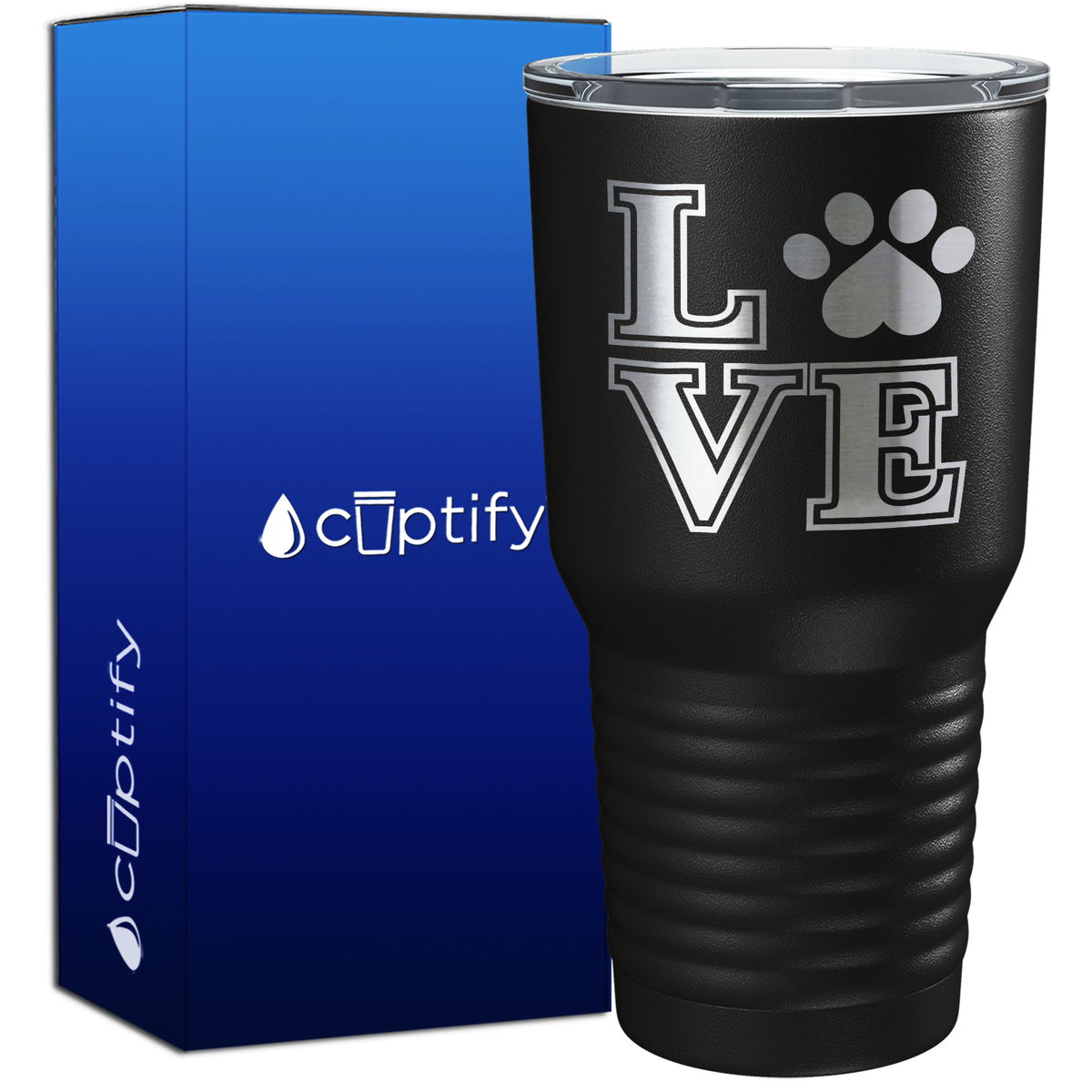 Love Dogs Paw Print 30oz Dogs Tumbler
