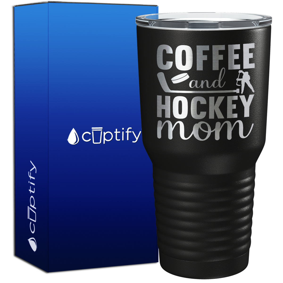 Coffee and Hockey Mom 30oz Hockey Tumbler