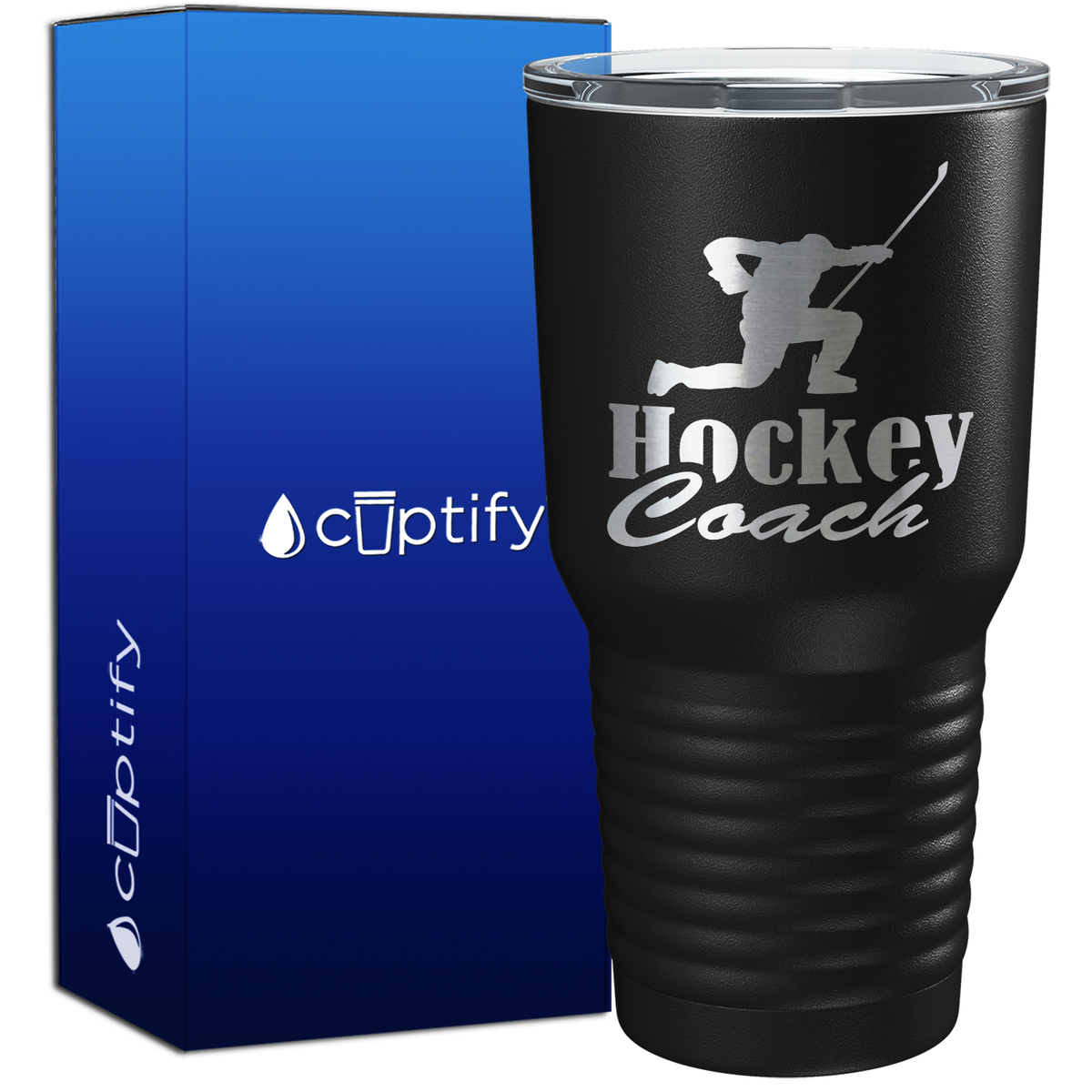 Hockey Coach Goal Pose 30oz Hockey Tumbler