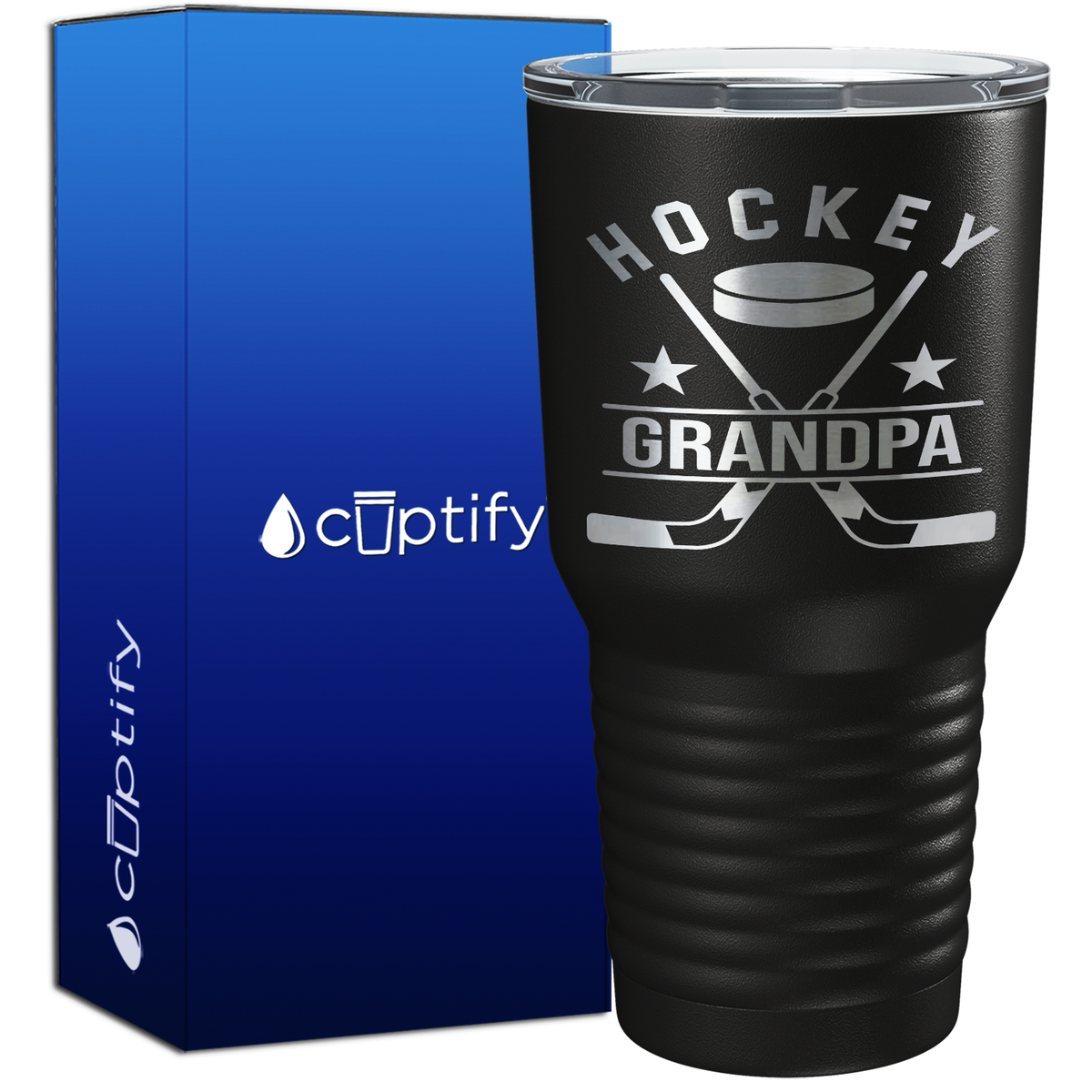 Hockey Grandpa 30oz Hockey Tumbler