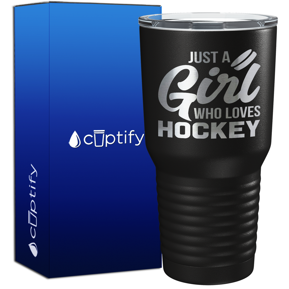 Just a Girl Who Loves Hockey 30oz Hockey Tumbler