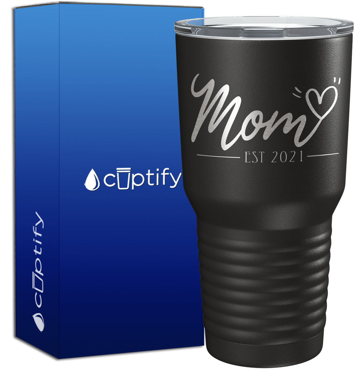 Mom Heart Est 30oz Mom Tumbler