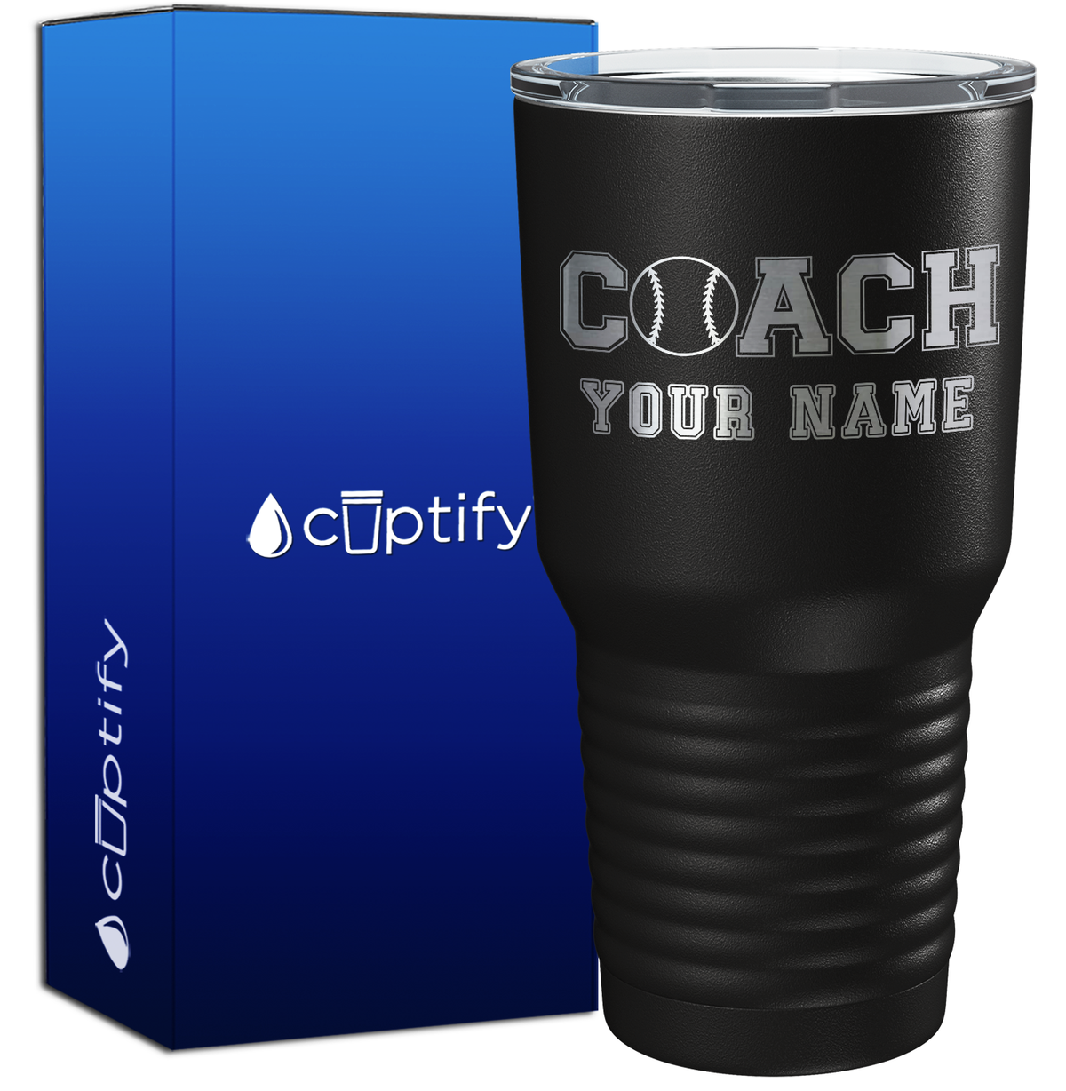 Personalized Coach Baseball 30oz Coach Tumbler