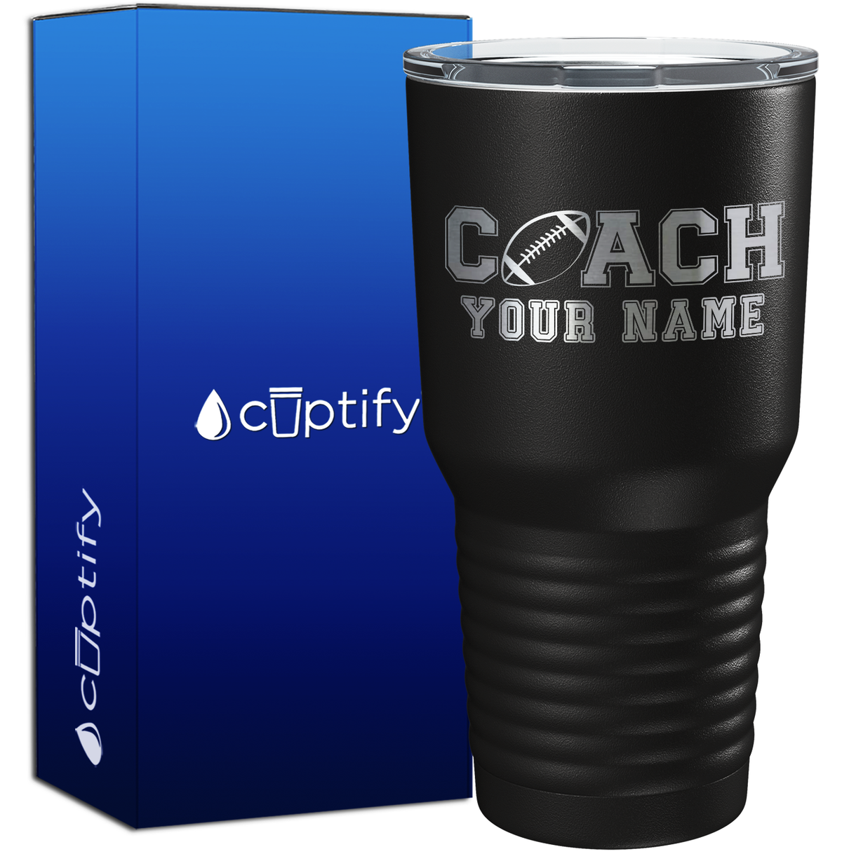 Personalized Coach Football 30oz Coach Tumbler