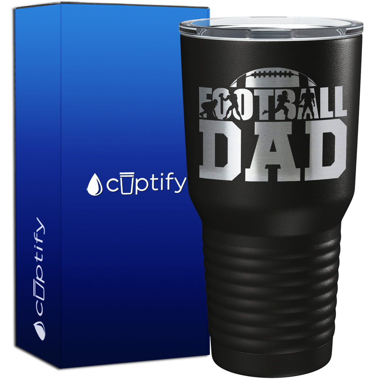 Football Dad 30oz Football Tumbler
