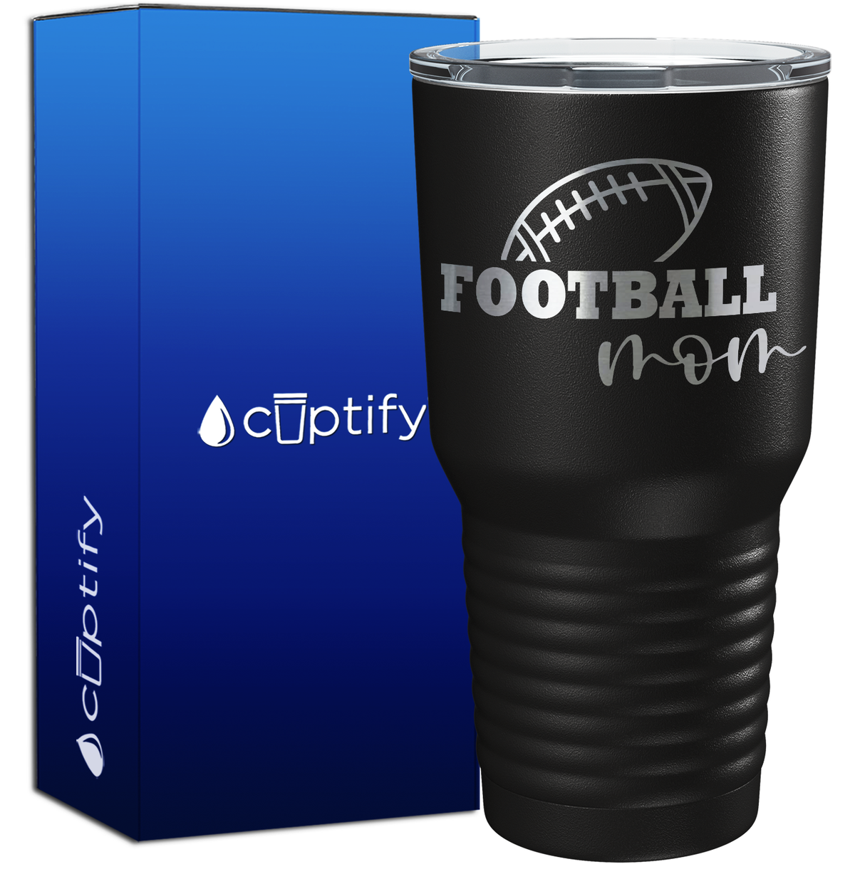 Football Mom 30oz Football Tumbler