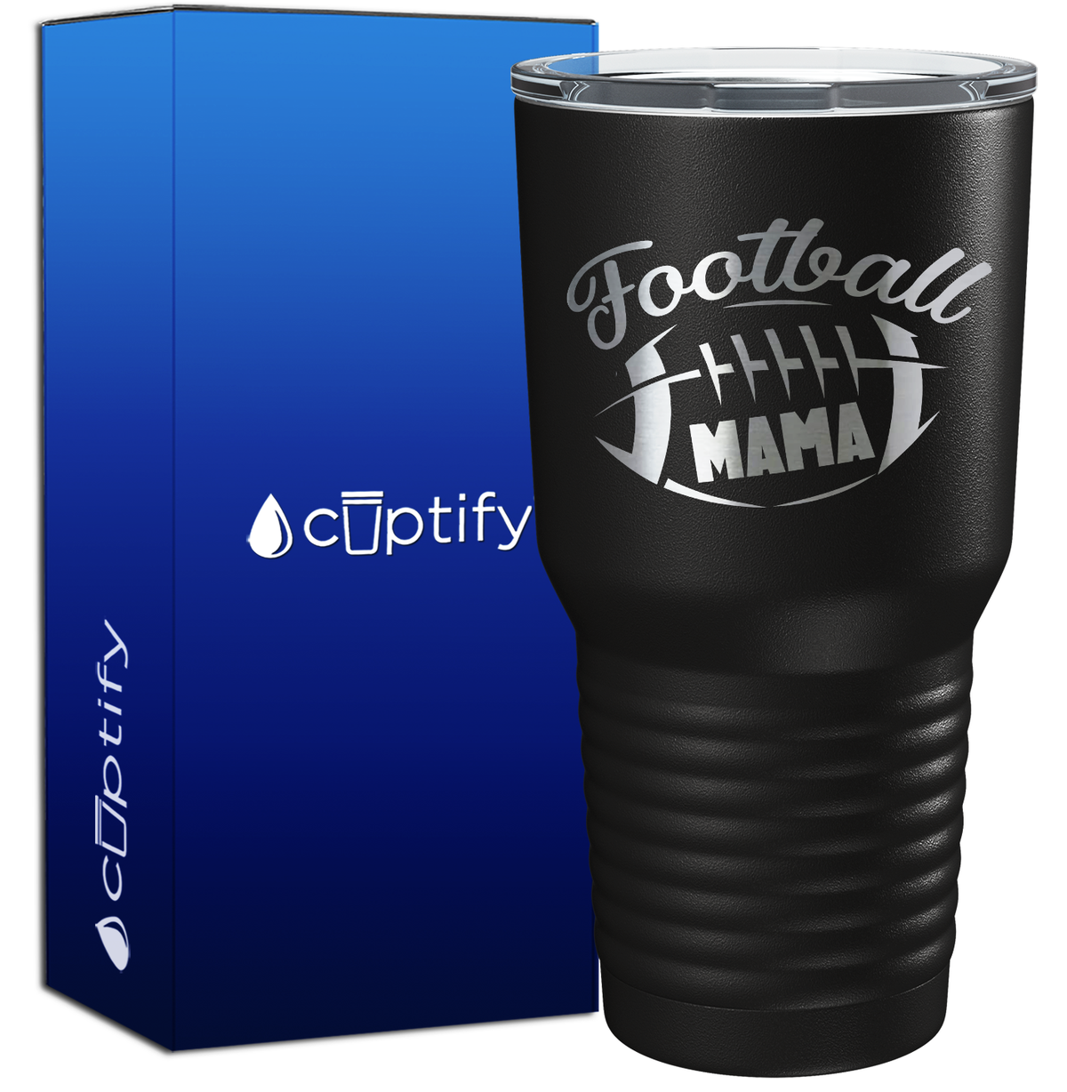 Football Mama 30oz Football Tumbler