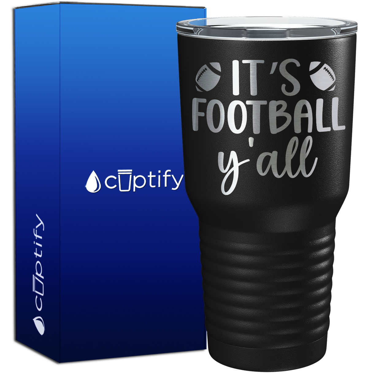 It's Football Y'all 30oz Football Tumbler