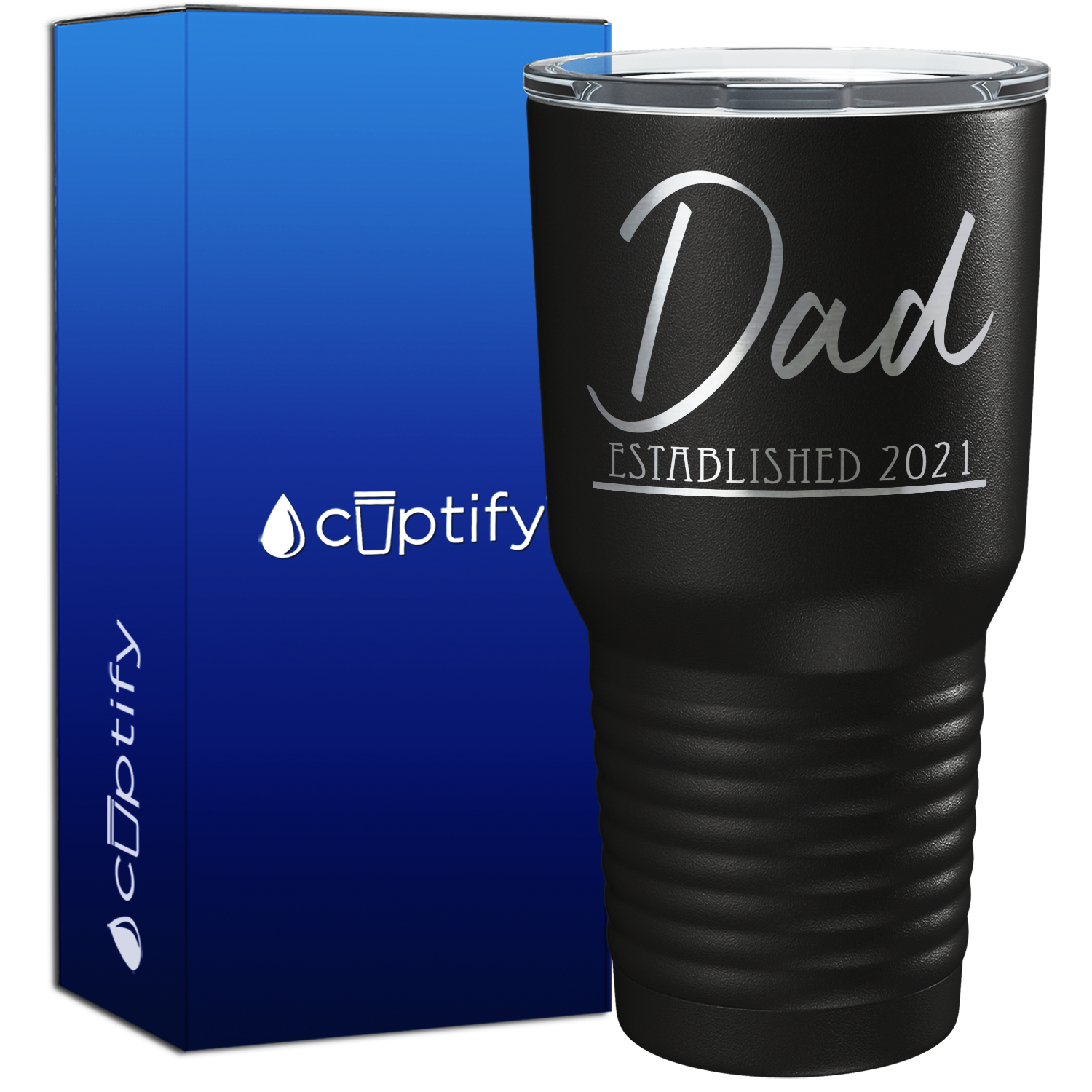 Dad Established 30oz New Baby Tumbler