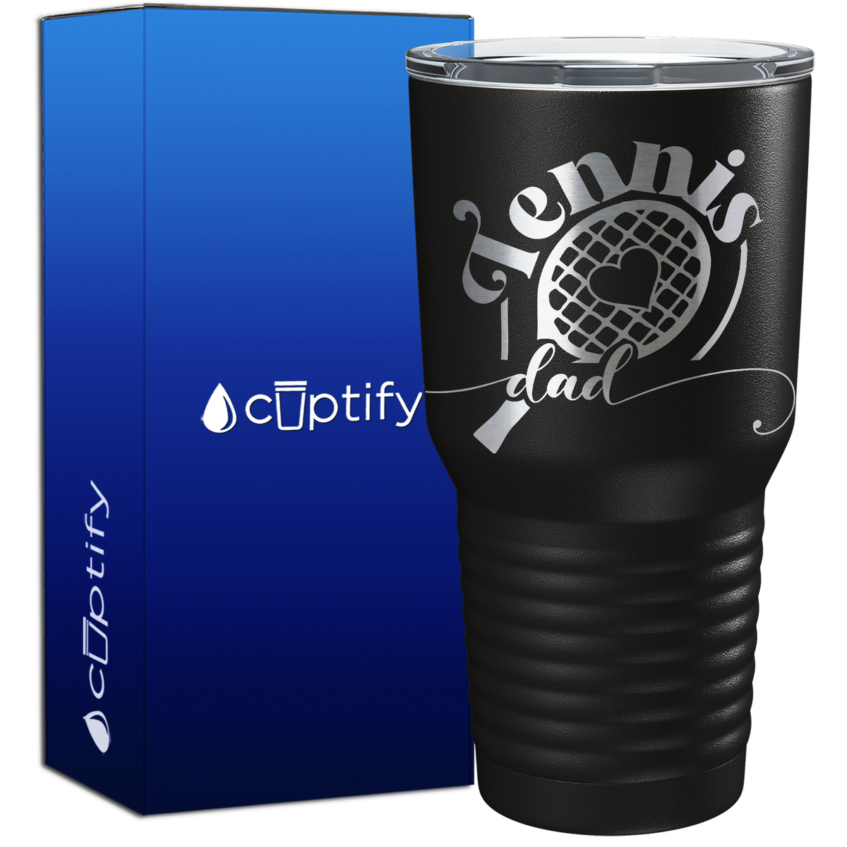 Tennis Racket Dad 30oz Tennis Tumbler