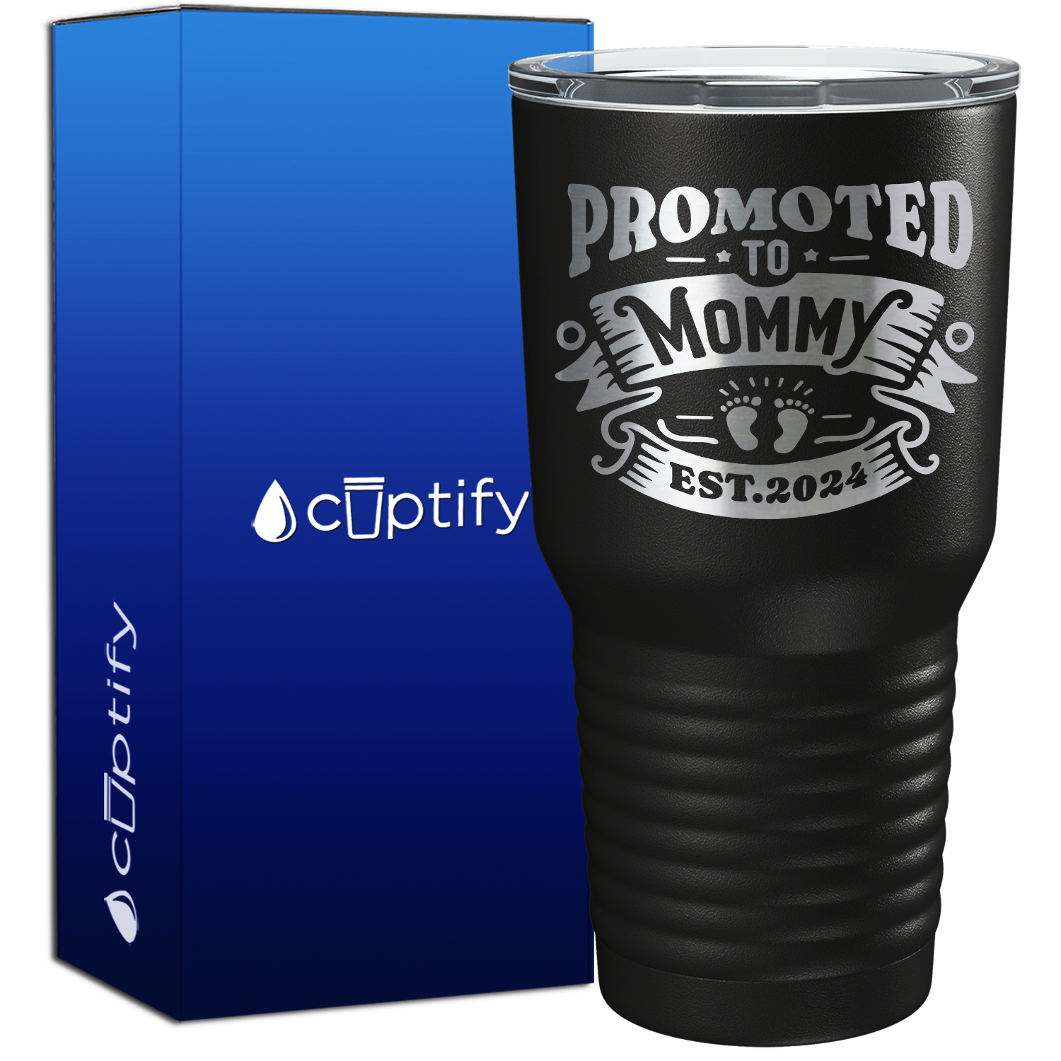 Promoted to Mommy Established 30oz New Baby Tumbler