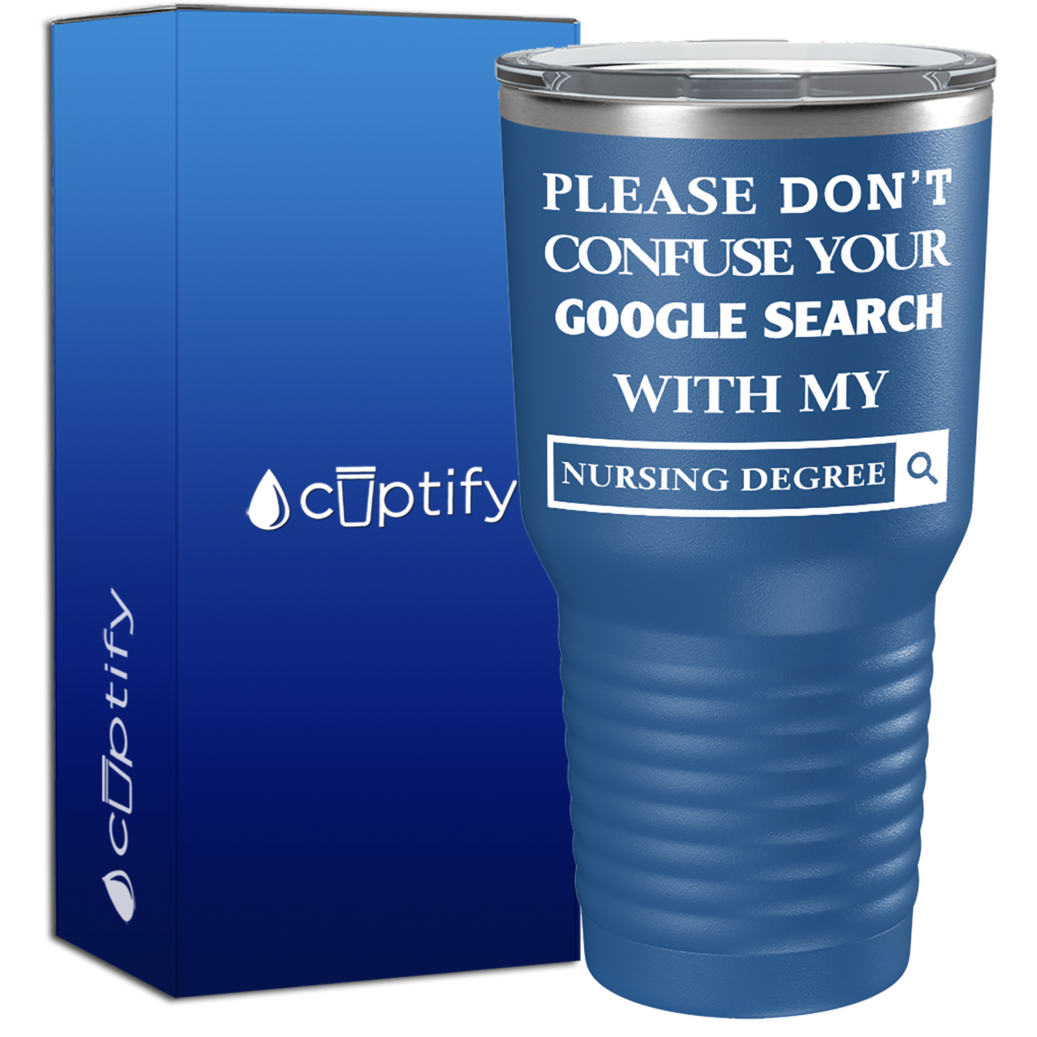 Google Search vs Nursing Degree  Nurse Tumbler