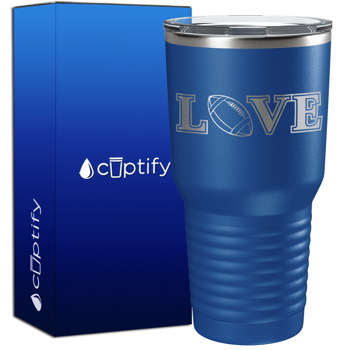 Football Love 30oz Football Tumbler