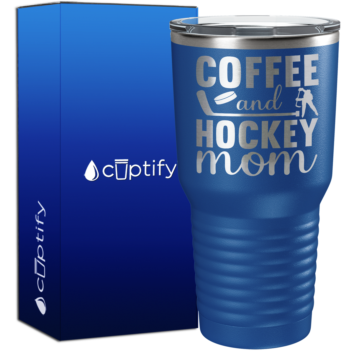 Coffee and Hockey Mom 30oz Hockey Tumbler