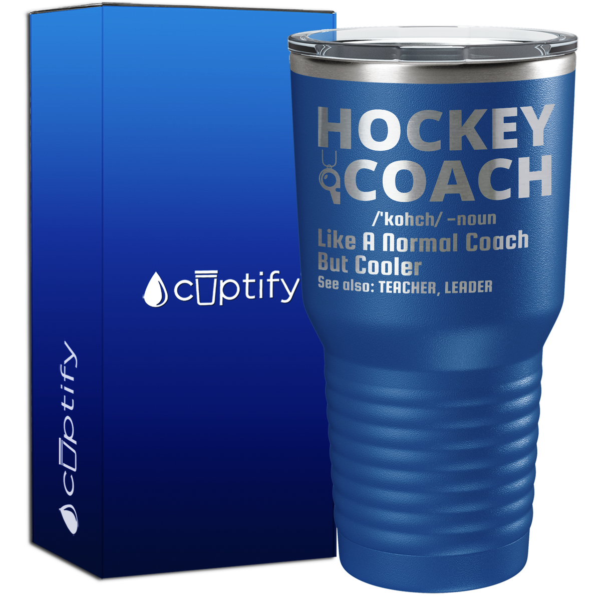 Hockey Coach Like a Normal Coach But Cooler 30oz Hockey Tumbler