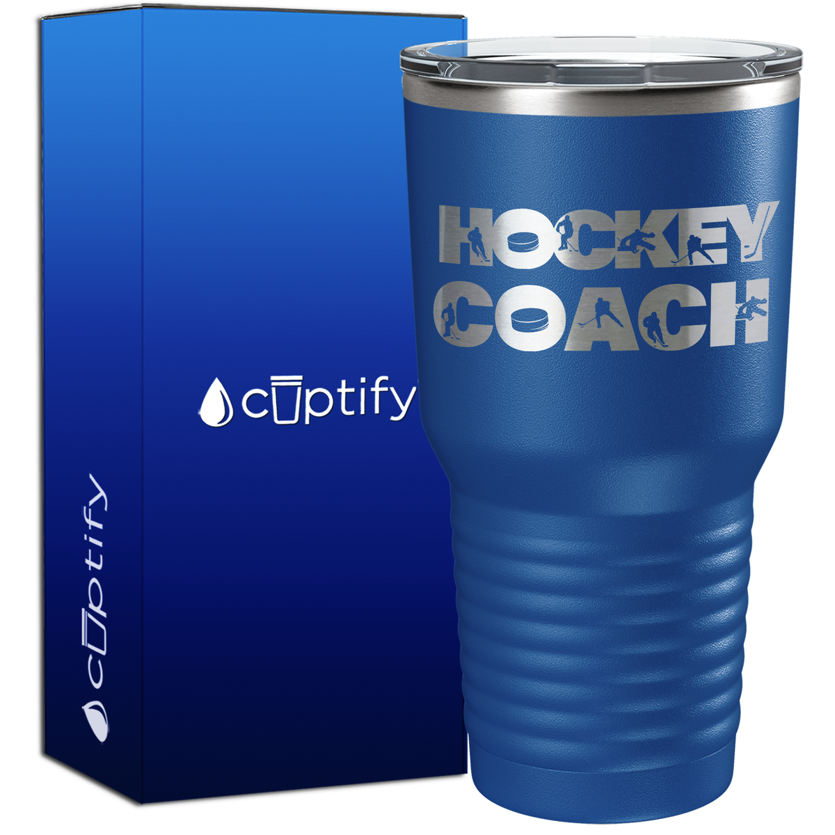 Hockey Coach Silhouettes 30oz Hockey Tumbler