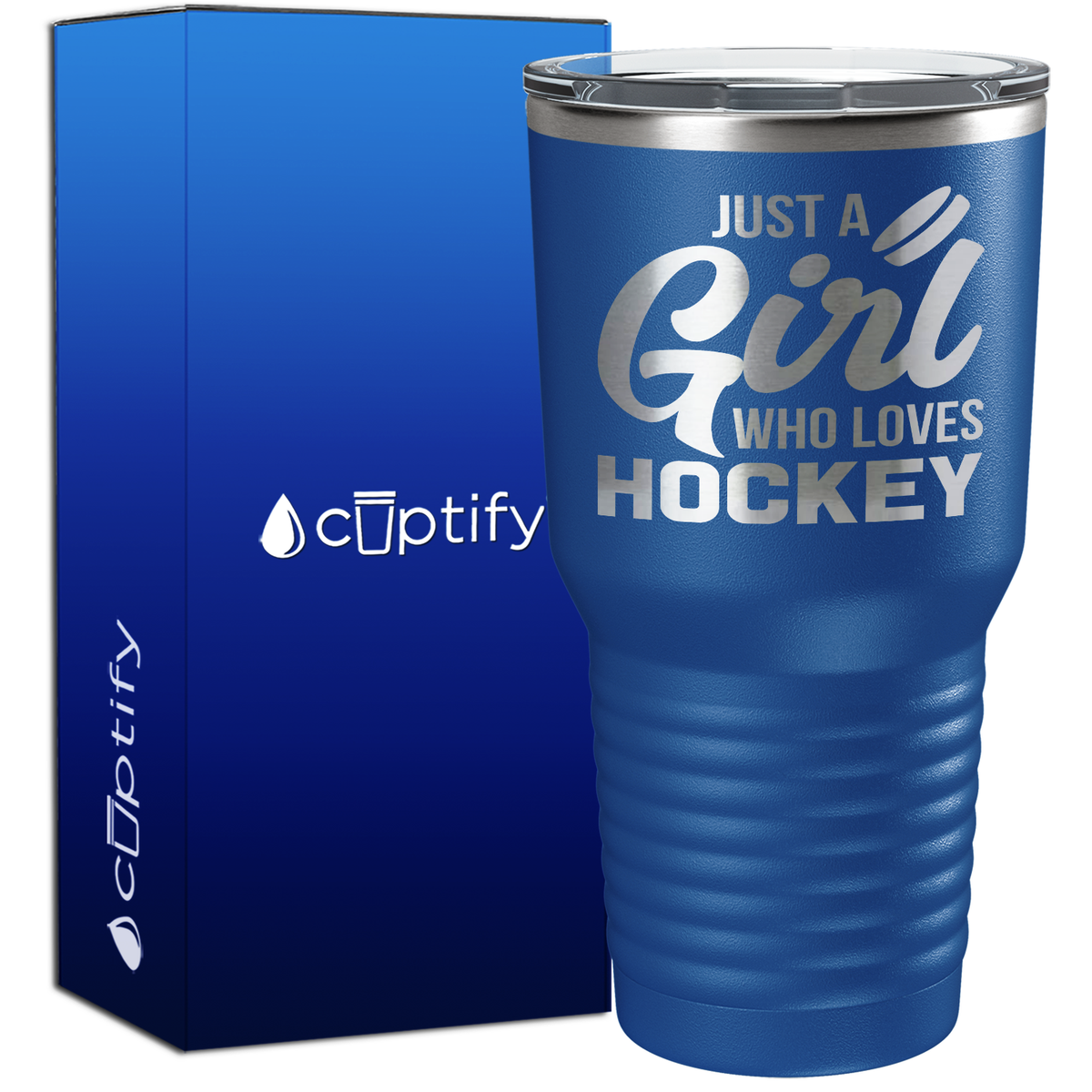 Just a Girl Who Loves Hockey 30oz Hockey Tumbler