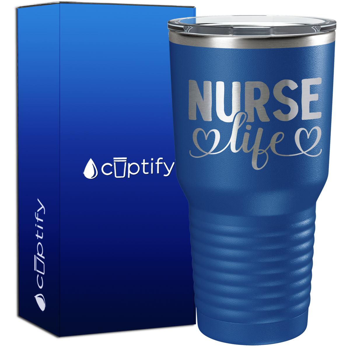 Nurse Life Hearts 30oz Nurse Tumbler