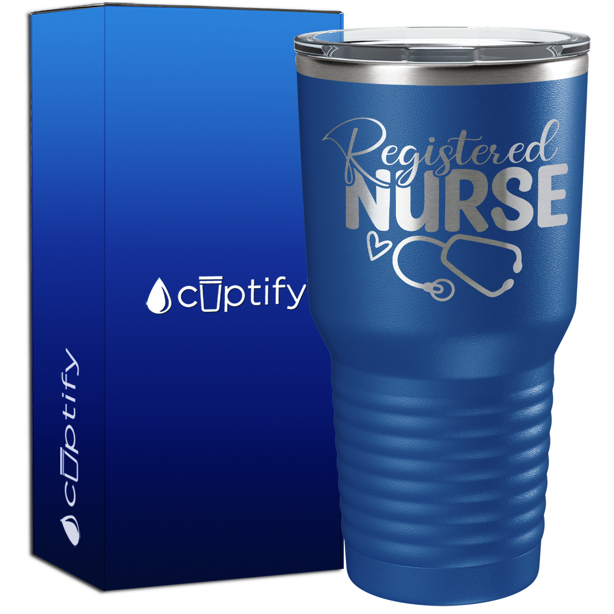 Registered Nurse Stethoscope 30oz Nurse Tumbler