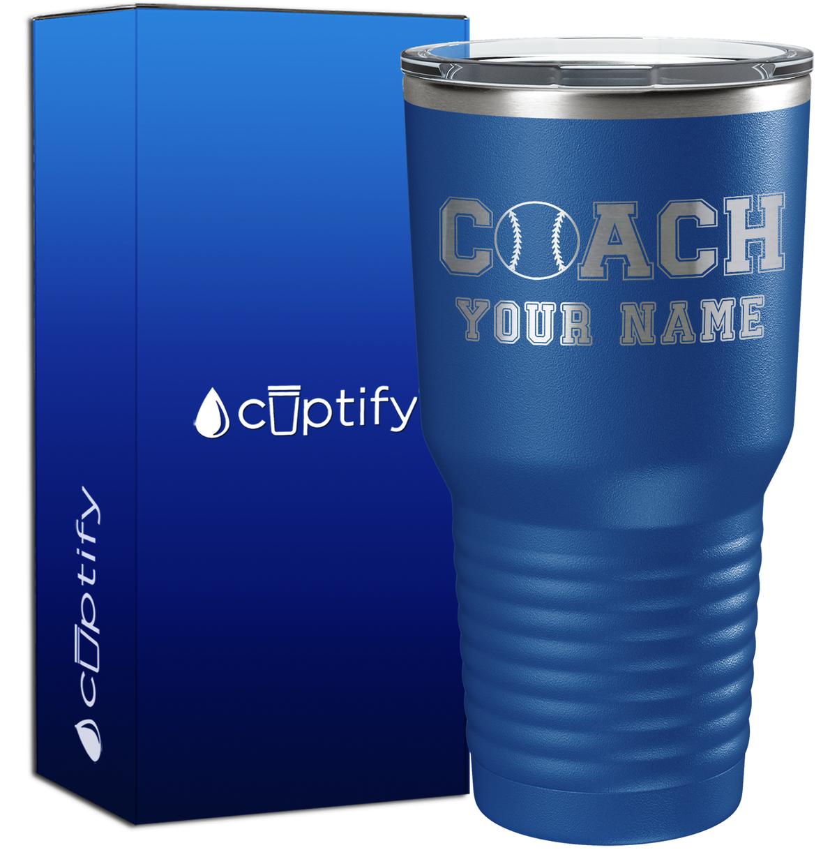 Personalized Coach Baseball 30oz Coach Tumbler