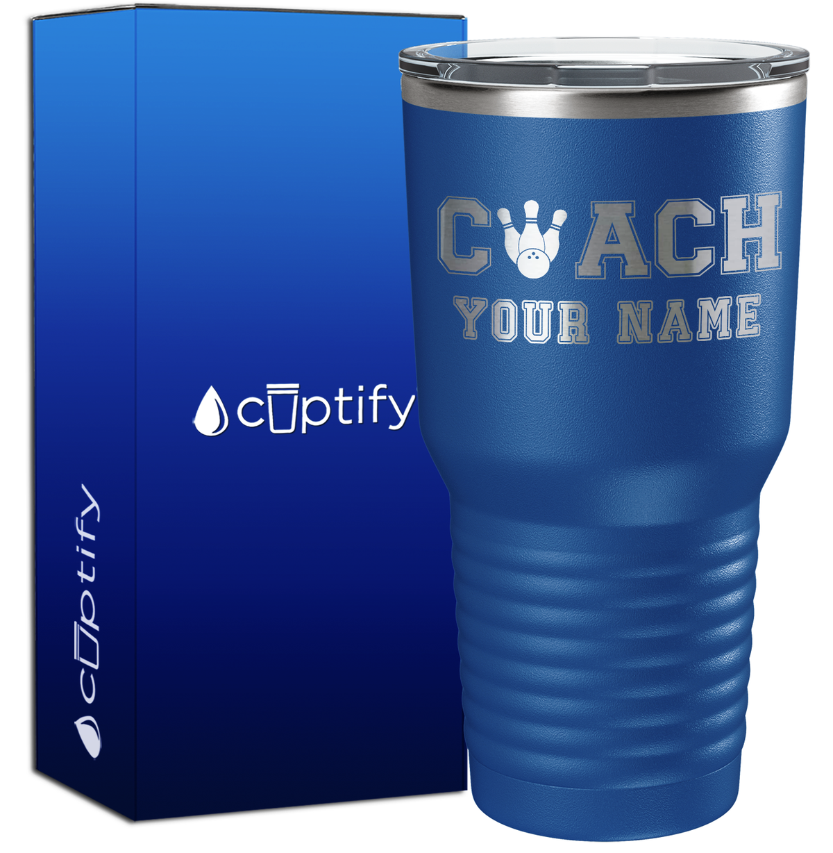 Personalized Bowling Coach 30oz Coach Tumbler