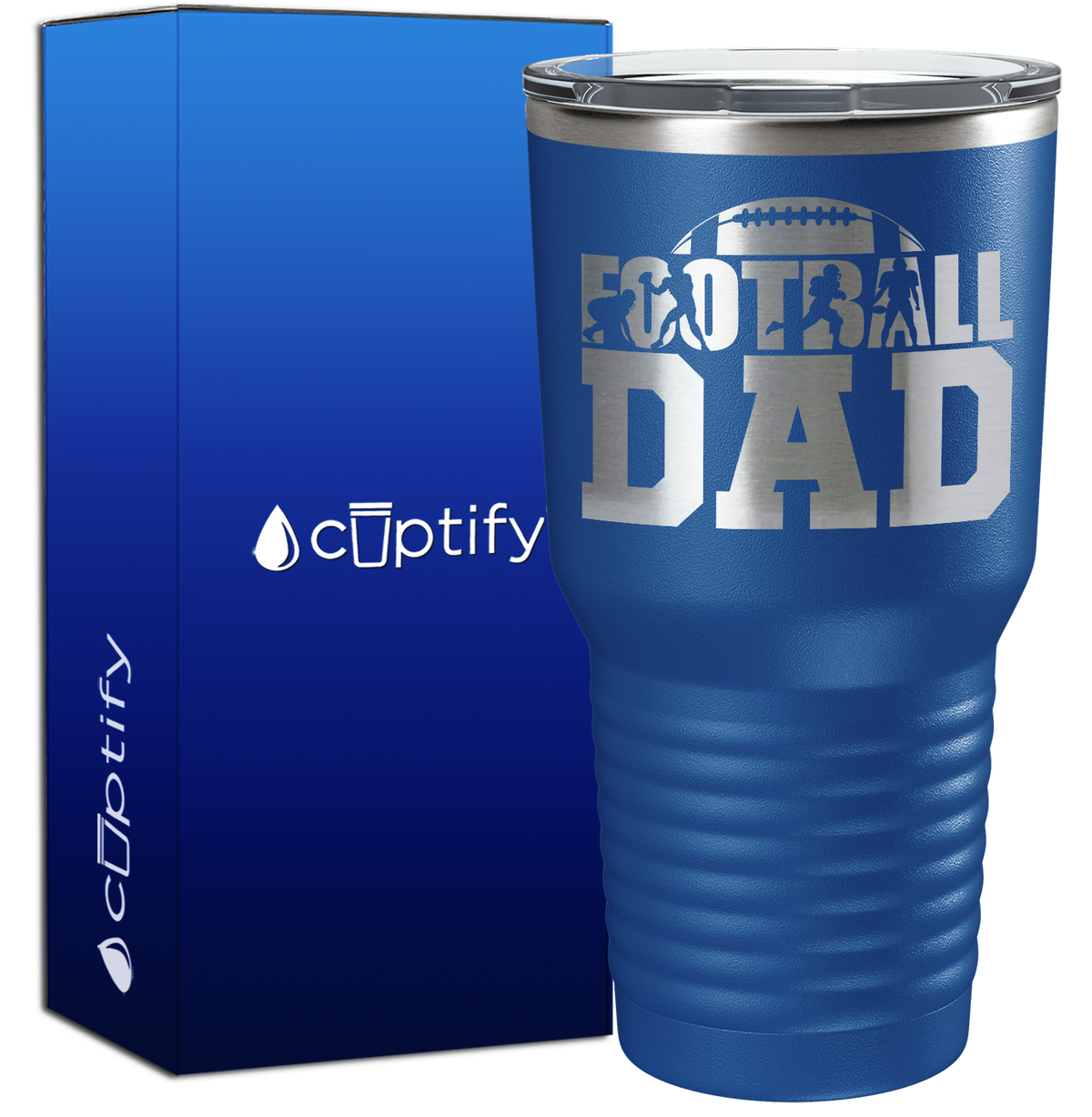 Football Dad 30oz Football Tumbler